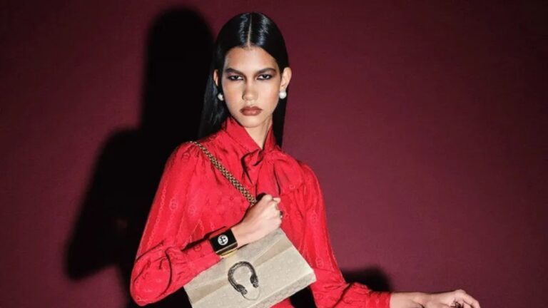 Aos 19 anos, modelo brasileira de origem indígena é o novo rosto de marca de luxo italiana