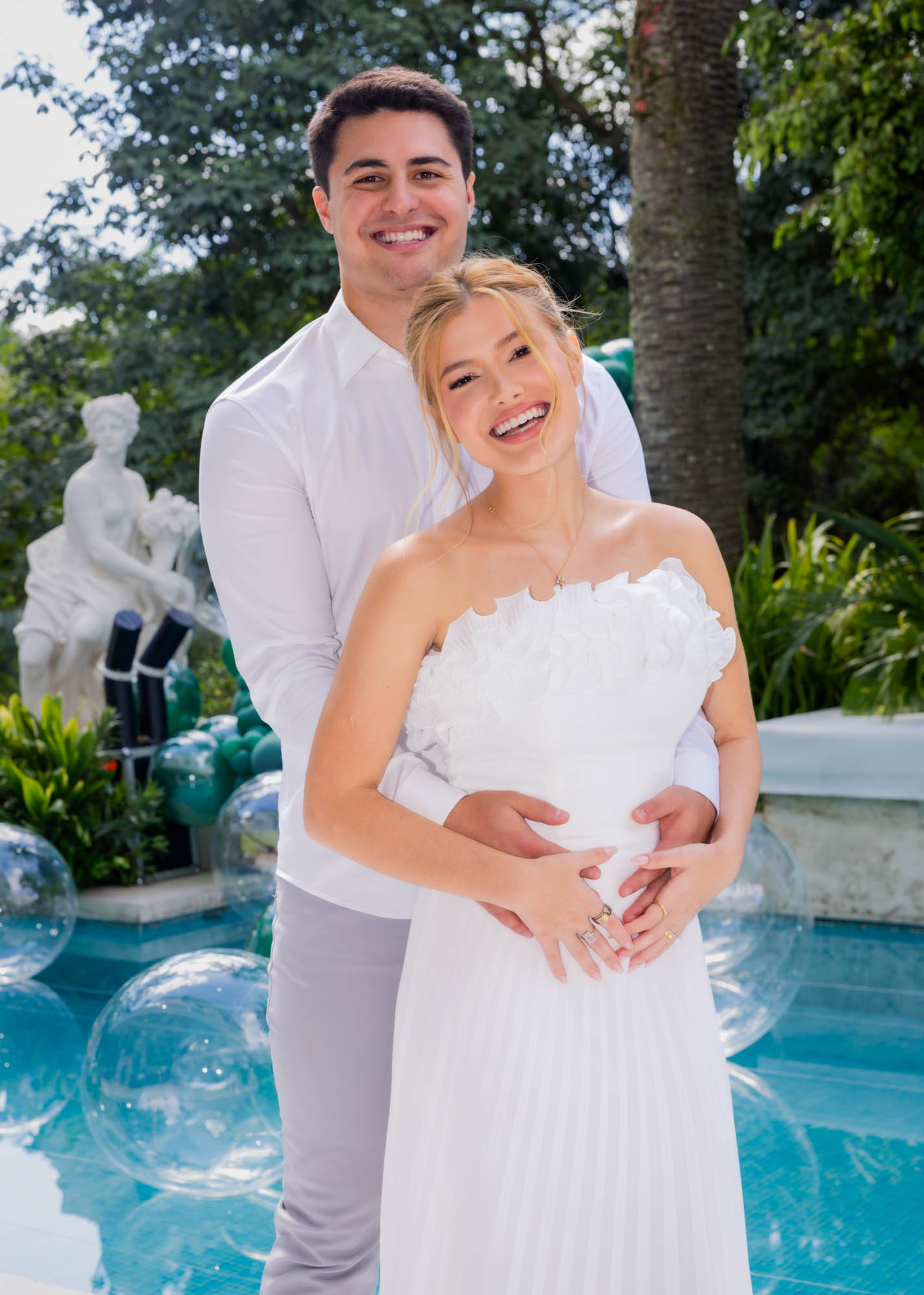 Chá revelação do bebê de Luigi César e Júlia Vieira - Foto: Manuela Scarpa/Brazil News