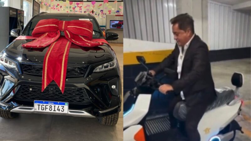 Cantor sertanejo de 62 anos que presenteou esposa com SUV de R$ 465 mil viraliza com veículo inusitado