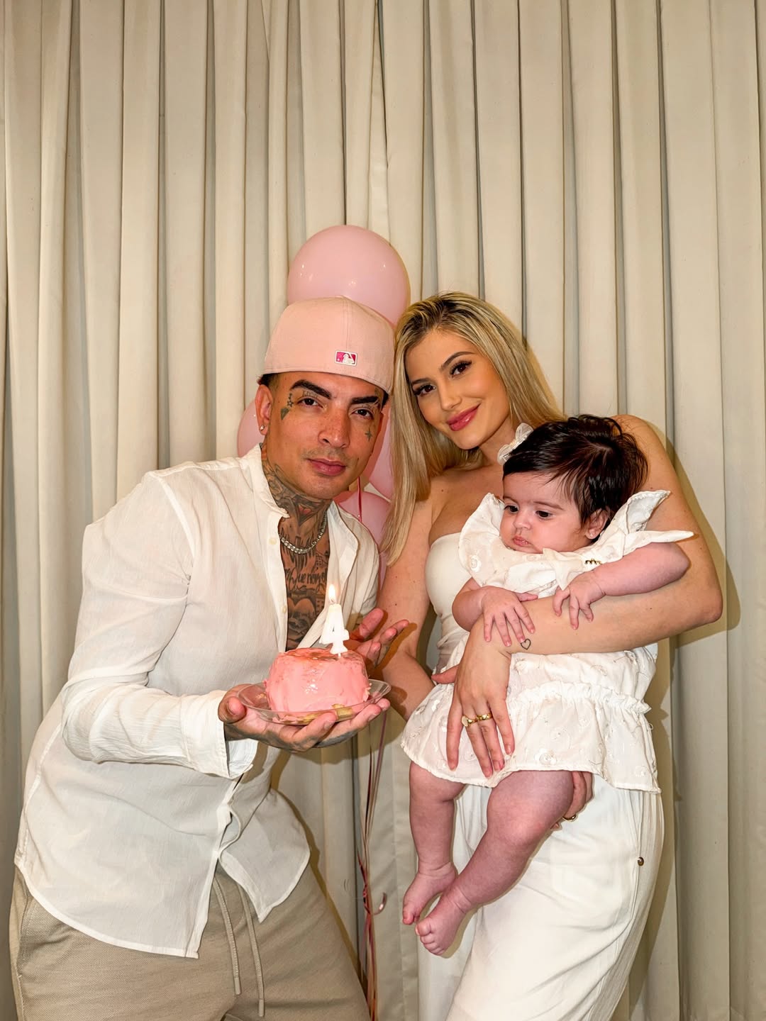 MC Guimê e Fernanda Stroschein celebram 4 meses da filha - Foto: Reprodução / Instagram @mcguime