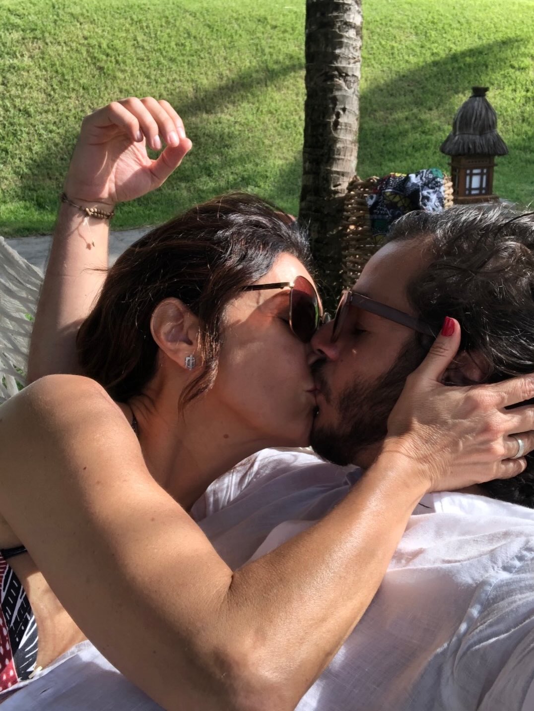 Fátima Bernardes com Túlio Gadelha — Foto: Reprodução Instagram @fatimabernardes