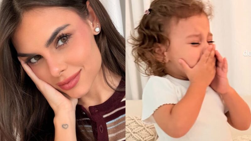 Filha de Neymar Jr e Amanda Kimberlly rouba a cena ao ganhar bicicleta de valor acessível