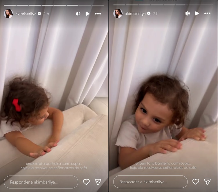 Amanda Kimberlly mostra Helena - Foto: Instagram