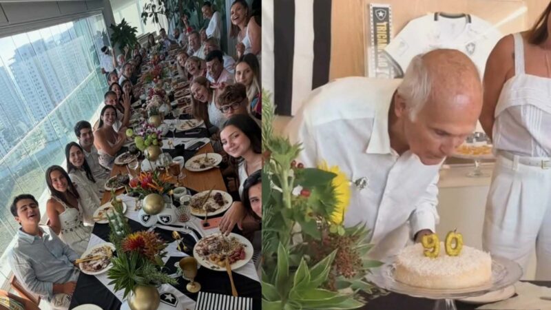 Após oito marcapassos, pai de atriz famosa completa 90 anos e tem aniversário especial