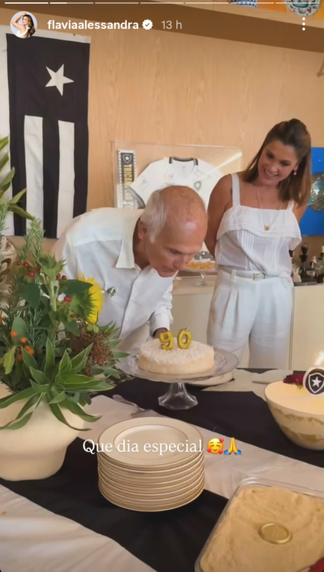 Aniversário do pai de Flávia Alessandra - Foto: Reprodução/Instagram