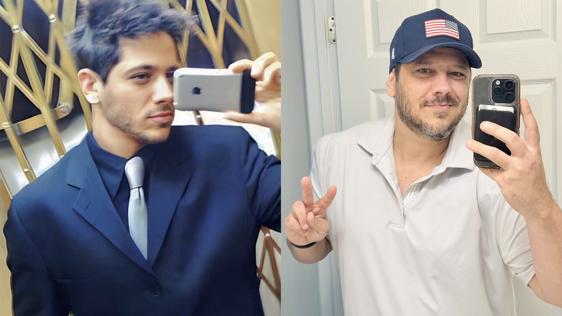 Antes e depois do ator Bruno Miguel - Foto: Reprodução / Instagram
