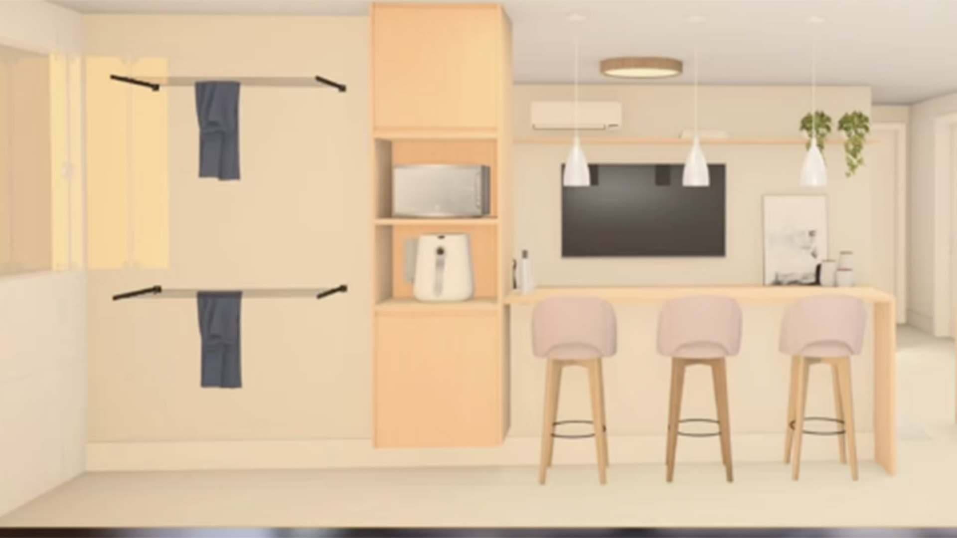 Projeto de decoração do apartamento de Suzanna Freitas - Foto: Reprodução / Instagram