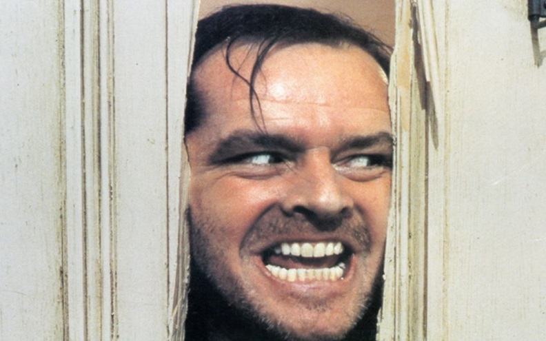 Jack Nicholson em cena de 'O Iluminado'(1980) — Foto: Divulgação/WARNER BROS.