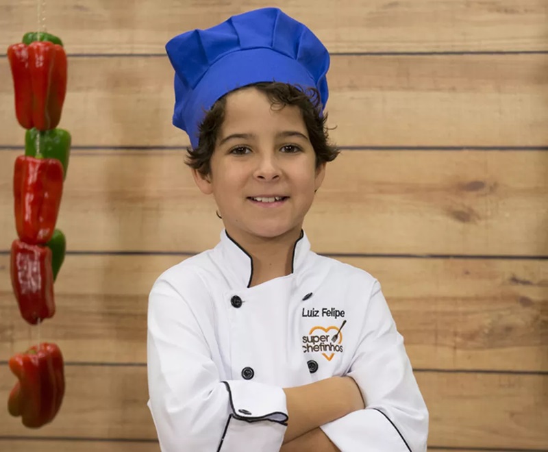 Luiz Felipe Mello no 'Super Chefinhos', reality culinário promovido pelo 'Mais Você' — Foto: Renato Rocha Miranda/Globo