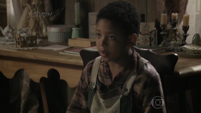 Chico (Joao Gabriel D’Aleluia) de Além do Tempo (Reprodução/TV Globo)