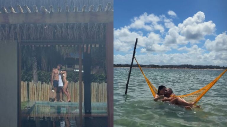 Aos 24 anos, ex-BBB surge em clima de chamego com galã de série da Netflix