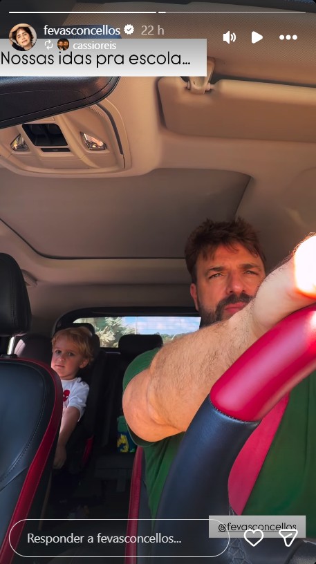 Cássio Reis com o filho caçula, Romeo - Foto: Reprodução / Instagram @cassioreis