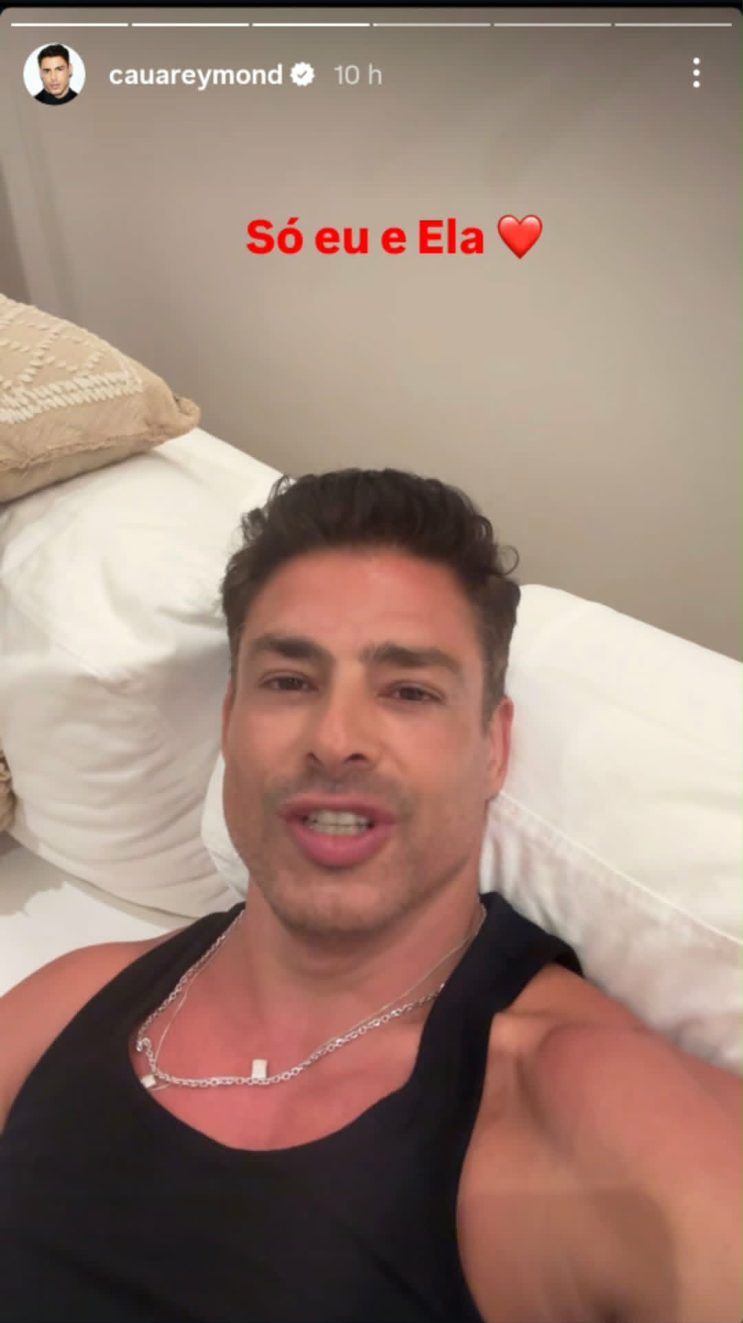 Cauã Reymond sobre ficar sozinho com a filha - Foto: Reprodução/Instagram