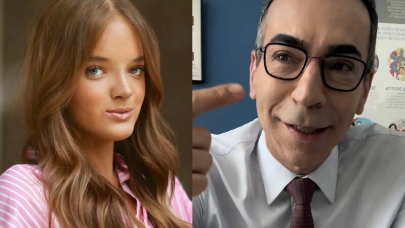 César Tralli fala sobre cirurgia de Rafaella Justus