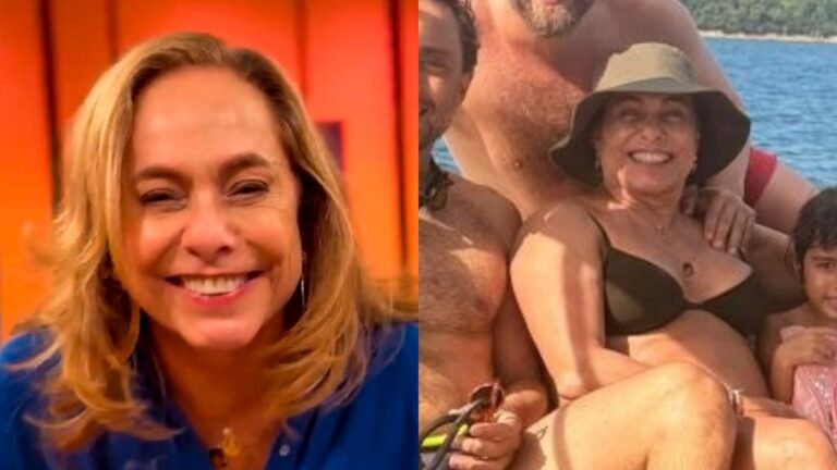 Cissa Guimarães celebra aniversário de 69 anos com passeio de barco em família