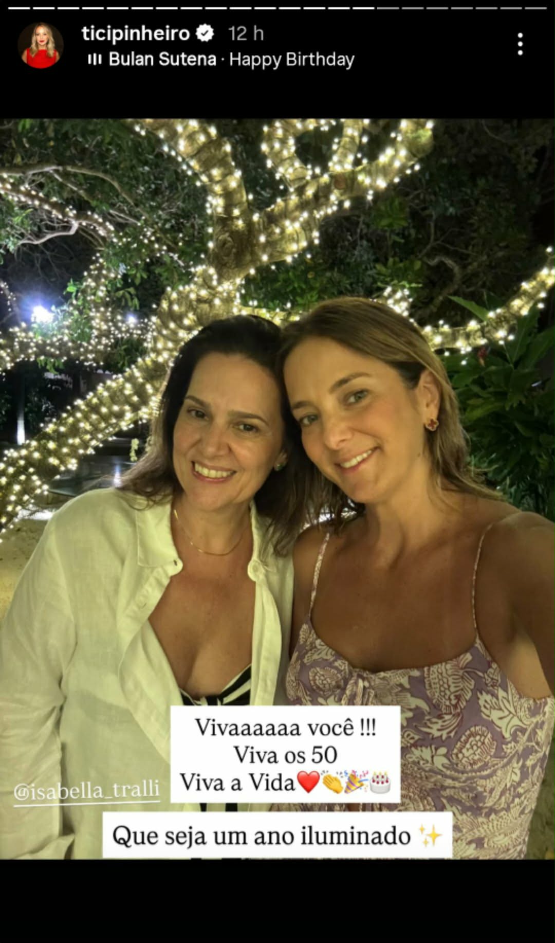 Ticiane Pinheiro comemora aniversário da cunhada - Foto: @ticipinheiro
