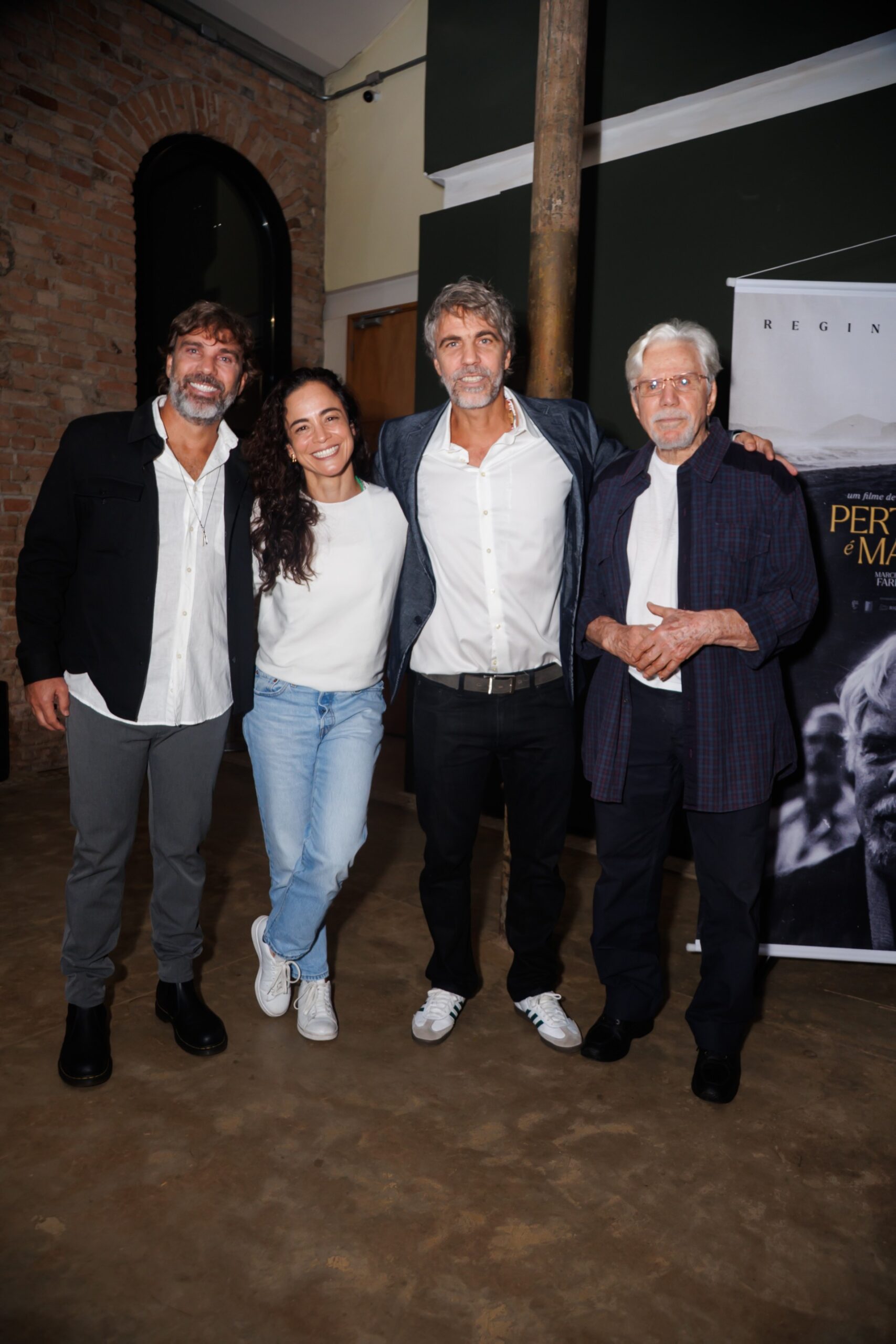 Marcelo Faria, Alice Braga, Regis Faria e Reginaldo Faria- Fotos: Patrícia Devoraes/Brazil News