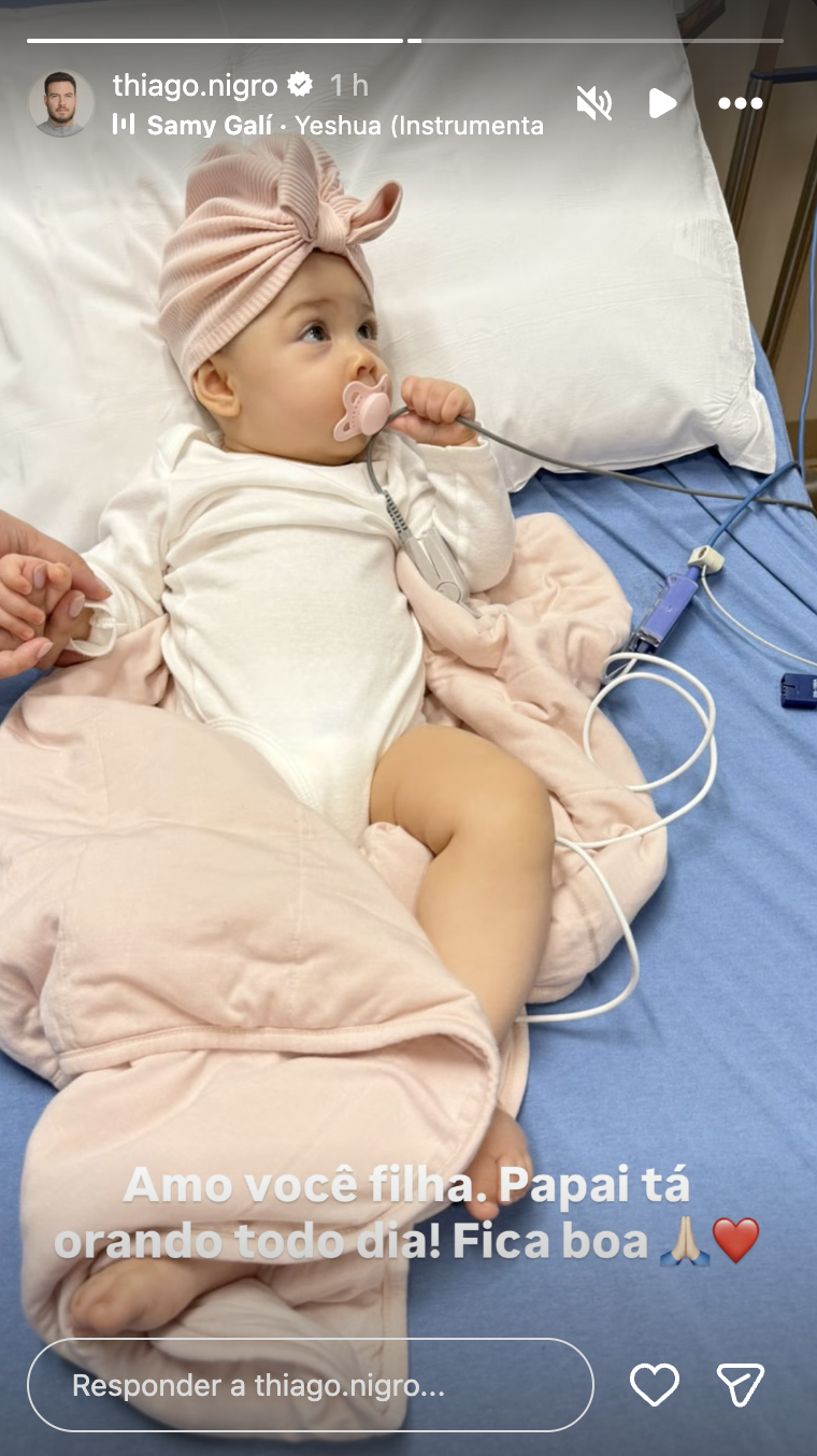 Eloah, filha de Thiago Nigro e Maíra Cardi - Foto: Reprodução / Instagram