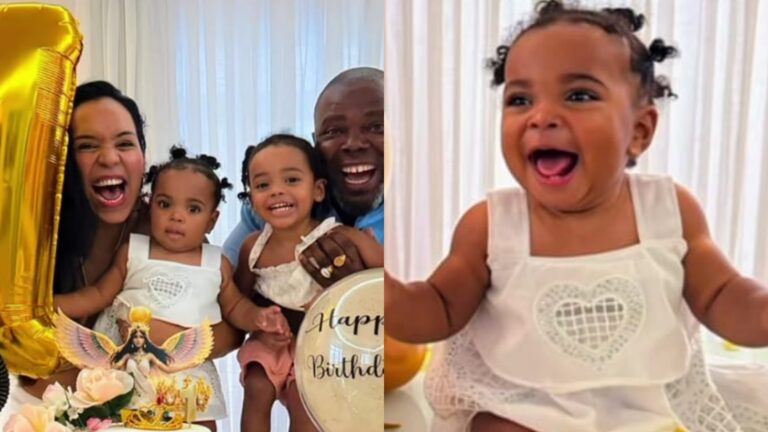 Bolo de aniversário da filha caçula de Érico Brás rouba a cena em festa intimista; veja