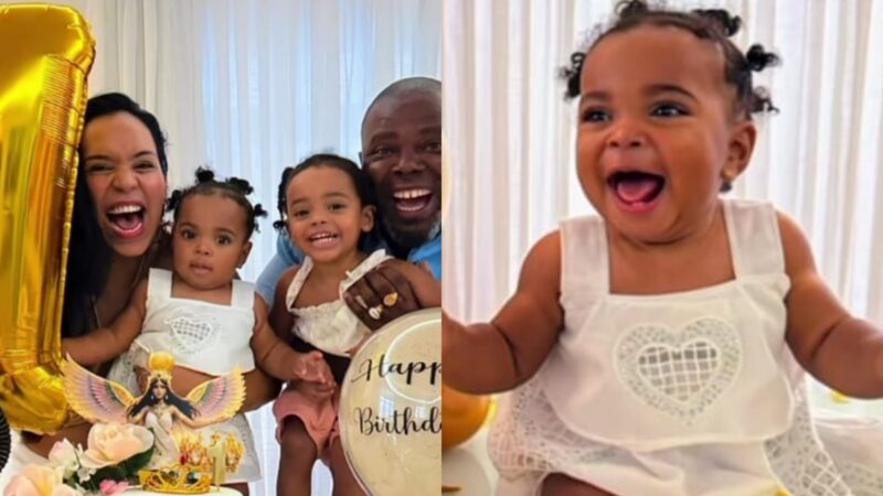 Bolo de aniversário da filha caçula de Érico Brás rouba a cena em festa intimista; veja