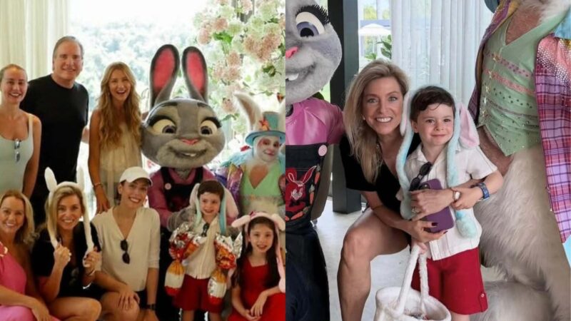 Ex-esposa de Roberto Justus passa Páscoa com o empresário