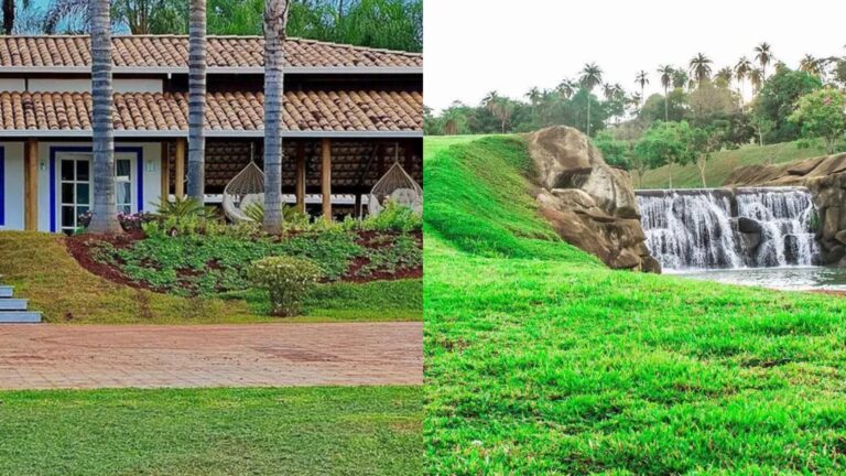Cantor sertanejo, aos 47 anos, vive em fazenda de R$ 30 milhões com lago, cachoeira e criação de cavalos