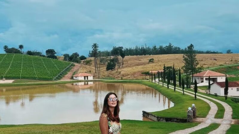 Aos 32 anos, atriz mantém fazenda com vinícola e produção própria no interior de SP
