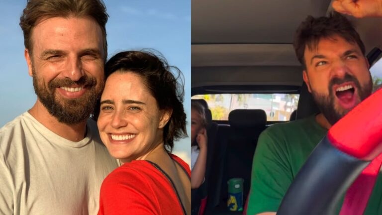 Aos 3 anos, filho de Fernanda Vasconcellos explode o fofurômetro em vídeo com o pai