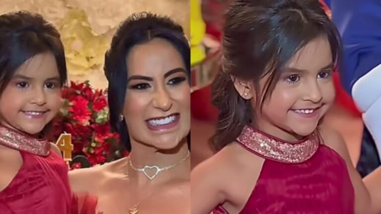 Filha de Fabiola Gadelha surge com look deslumbrante em sua festa de aniversário de 4 anos