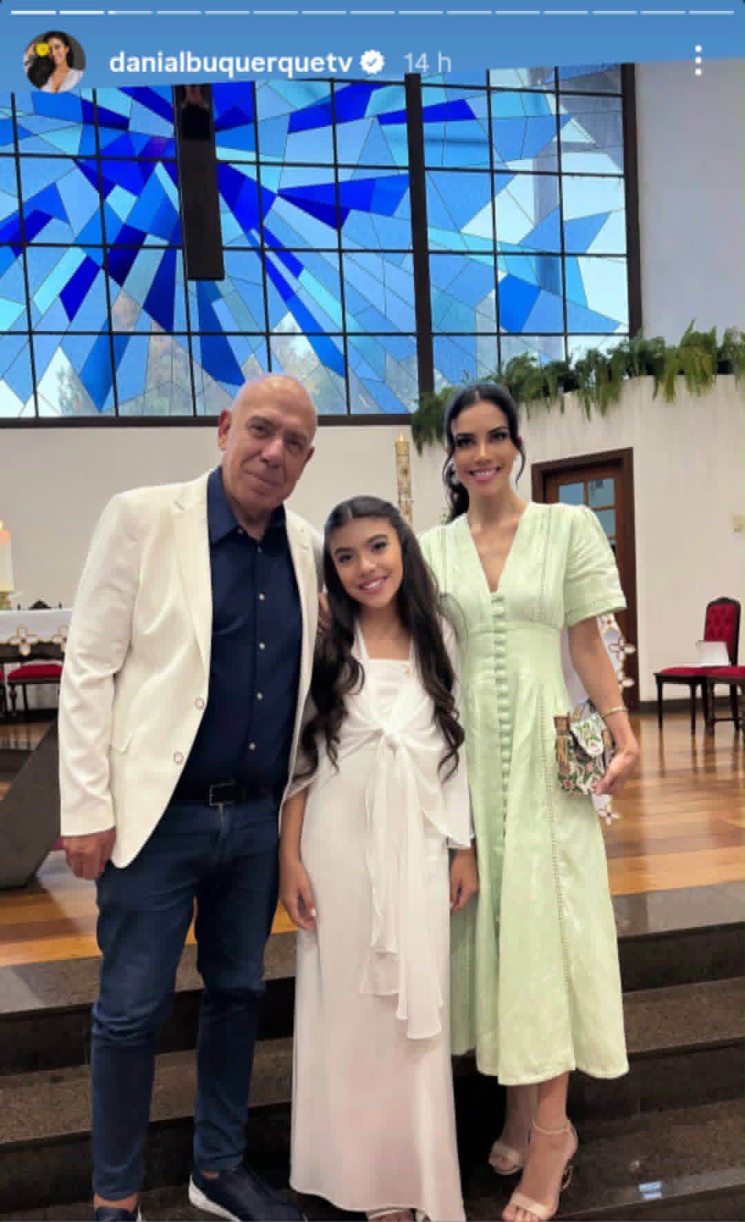Filha de Daniela Albuquerque faz primeira comunhão - Foto: Reprodução/Instagram