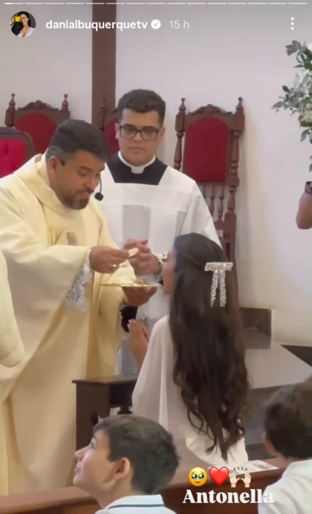 Filha de Daniela Albuquerque faz primeira comunhão - Foto: Reprodução/Instagram