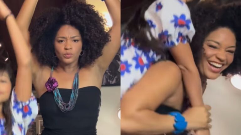 Aos 8 anos, filha de Juliana Alves impressiona por semelhança com a mãe: ‘Clone’