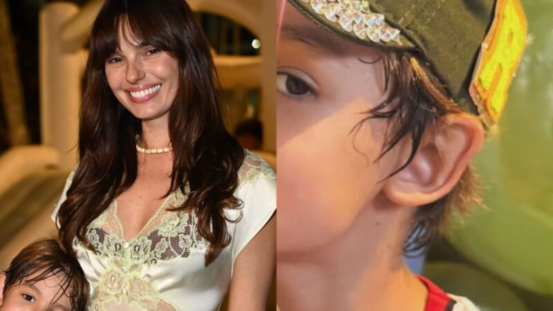 Aos 7 anos, filho de Isis Valverde impressiona ao surgir enorme em nova foto com a atriz