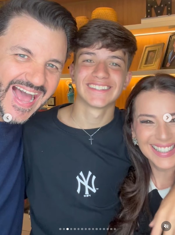 Mauricio Manieri e Iza Stein são pais de Marco - Foto: Reprodução / Instagram @mauriciomanieri 