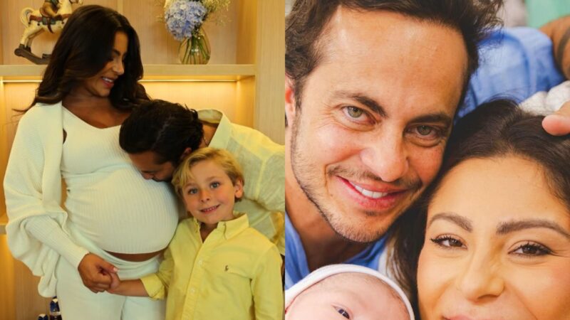 Thammy Miranda e Andressa Ferreira com os filhos - Fotos: Reprodução/Instagram @andressaferreiramiranda @thaisthomazzoni