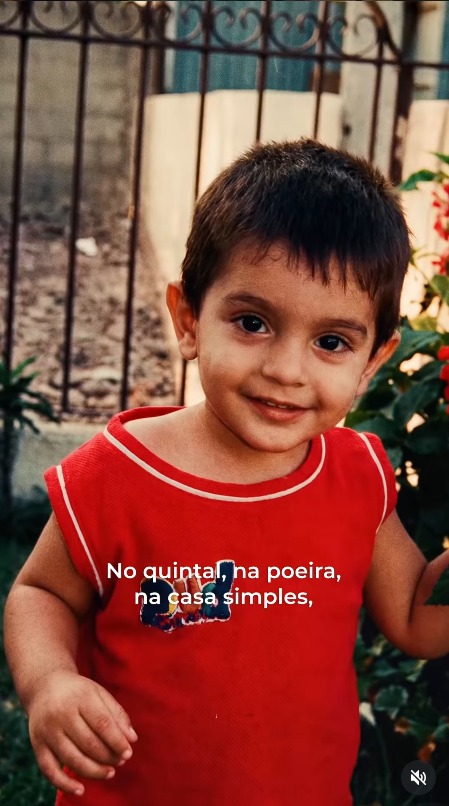Cantor Nattan na infância - Foto: Reprodução / Instagram @nattan 