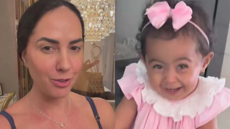 Graciele Lacerda celebra conquista da filha de 1 ano e encanta com momento fofo
