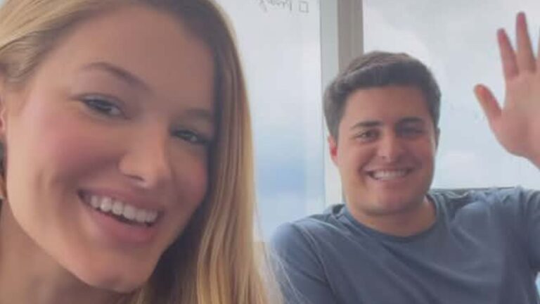 Grávida, nora de Elaine Mickely e Cesar Filho se emociona ao mostrar ultrassom do filho: ‘Quero chorar’