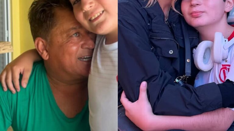 Aos 10 anos, neto mais velho de Leonardo rouba a cena em fotos inéditas com a mãe: ‘Príncipe lindo!’
