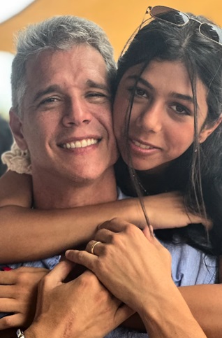 Marcio Garcia e a filha - Foto: @andreasantarosagarcia