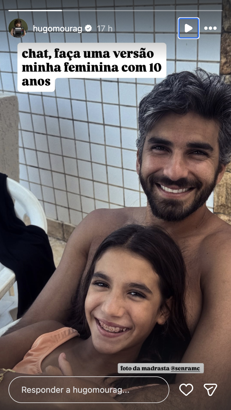 Hugo Moura e Maria Flor - Foto: Reprodução / Instagram
