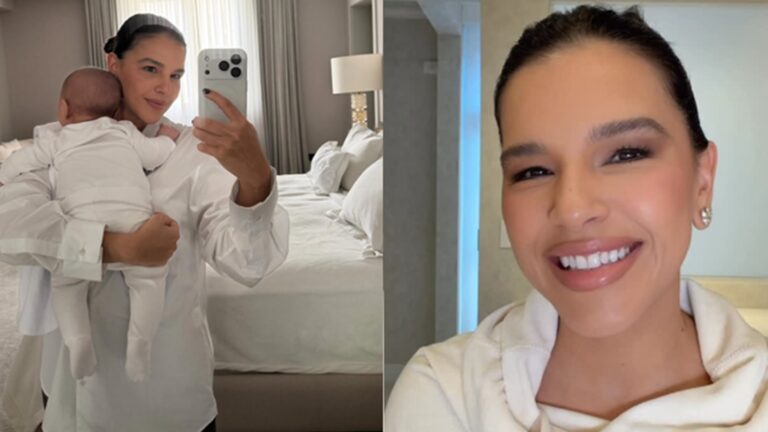 Mãe de primeira viagem, Mariana Rios revela como é a rotina noturna com o filho de 3 meses