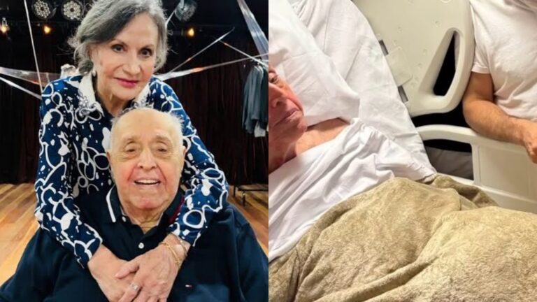 Mauro Mendonça comemora aniversário de 95 anos no hospital com a família