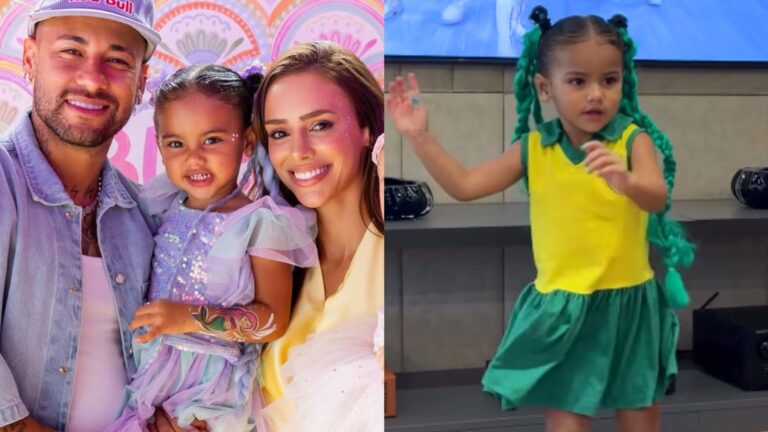 Aos 2 anos, filha de Neymar Jr encanta ao surgir dançando em vídeo: ‘Não brigue comigo’