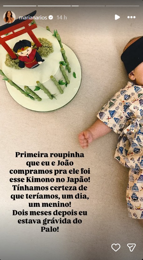 Mariana Rios celebra 4 meses de vida do filho, Palo - Foto: Reprodução/Instagram @marianarios