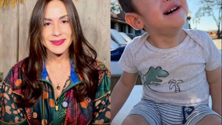 Nadja Haddad celebra 2 anos do filho e homenageia gêmeo que morreu: ‘Nosso anjinho’