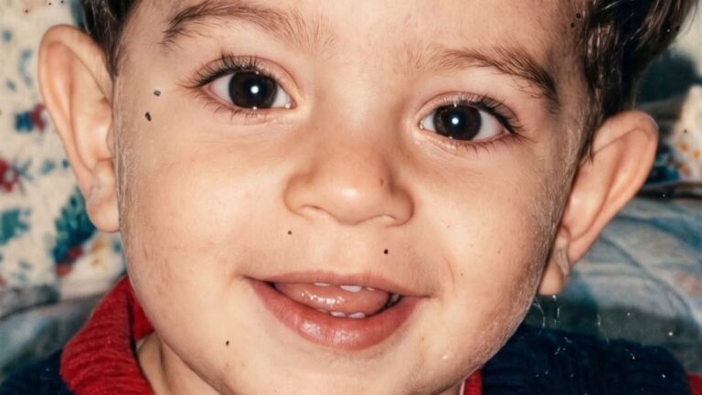 Aos 27 anos, menino da foto se tornou cantor famoso e pai de uma bebê encantadora