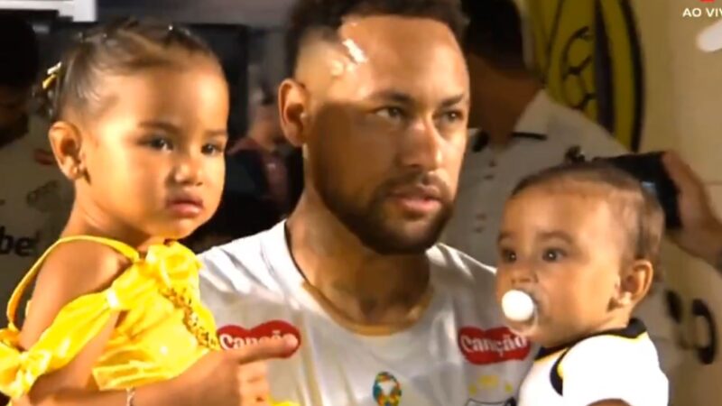 Saiba por que Mel, filha caçula de Neymar Jr, quase não entra em campo com o pai