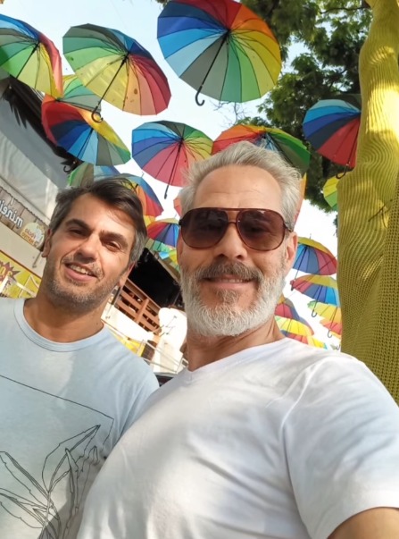 Nico Puig com o marido, Jefferson Lattari - Foto: Reprodução / Instagram @nicopuigoficial