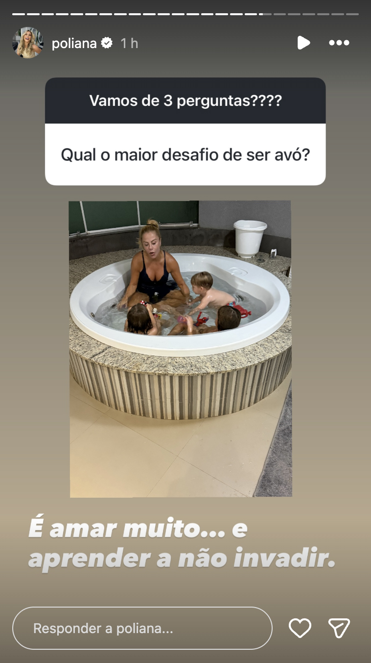 Poliana Rocha com os netos - Foto: Reprodução / Instagram